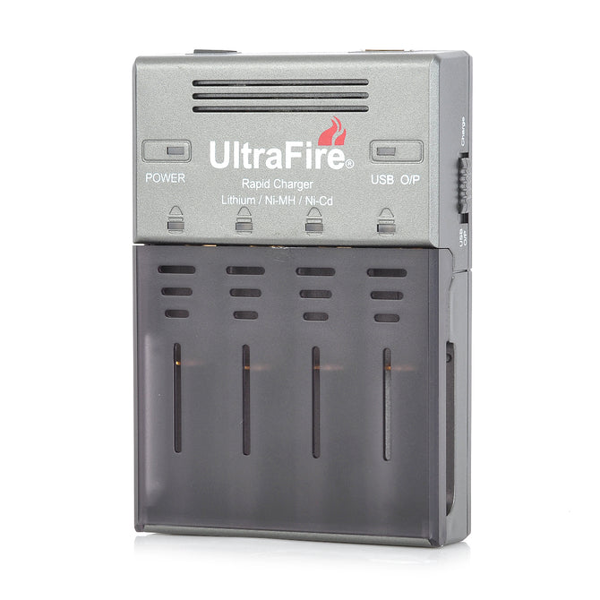 UltraFire WF-128S 18650 / AA / AAA / 16340 Li-ion Battery Charger w/ UK Plug Power Adapter