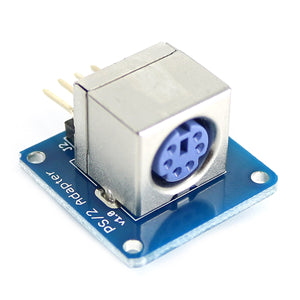 PS/2 Keyboard Adapter Module for Arduino - Blue + Silver (Works with Official Arduino Board)