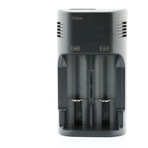iTaSee SE22650 US Plugs 2-Slot Ni-MH / NiCd / Li-ion Battery Charger for 18650 / 14500 / AA + More