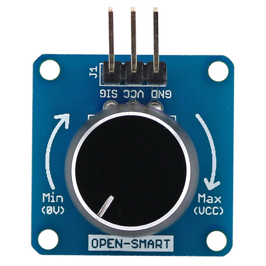 Rotary Angle Sensor w/ Potentiometer Volume Control for Arduino Black ...