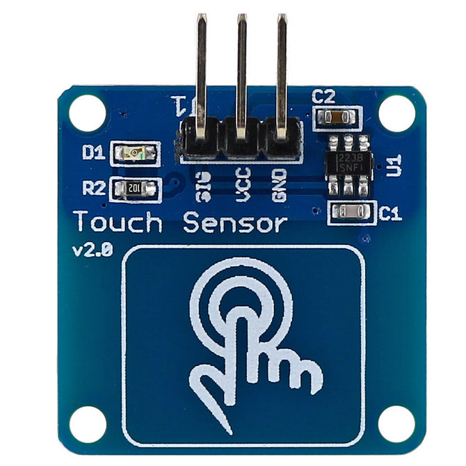 Digital Capacitive Touch Sensor Switch Module for Arduino - Blue + Golden