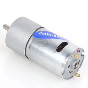 ZnDiy-BRY DC 12V 60RPM High Torque Gear Motor - Silver