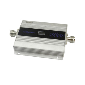 GSM900MHZ 400mW 0.5" LCD 900MHz Cell Phone Signal Booster /Display Signal Amplifier - Silver + Black