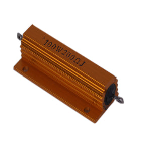 100W 200ohm Aluminum Alloy Resistor - Golden
