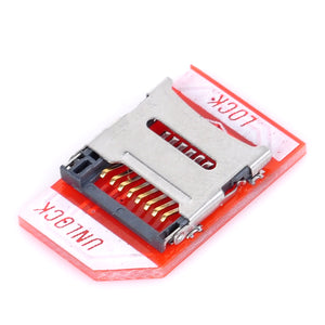 TF to SD Card Pinboard for Raspberry Pi - Red