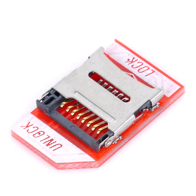 TF to SD Card Pinboard for Raspberry Pi - Red