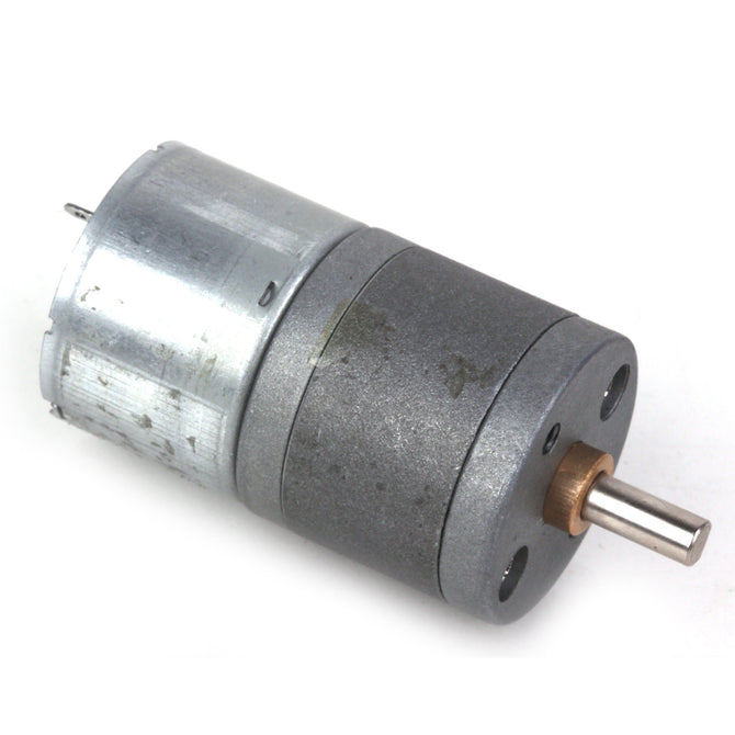 ZnDiy-BRY 25GA-6V-80 DC 6V 80rpm High Torque Gear Motor - Silver