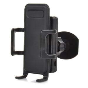 WANSUNTONE Self-adhesive Car Mounted WCDMA Cell Phone Signal Booster w/ Holder + Car Charger - Black