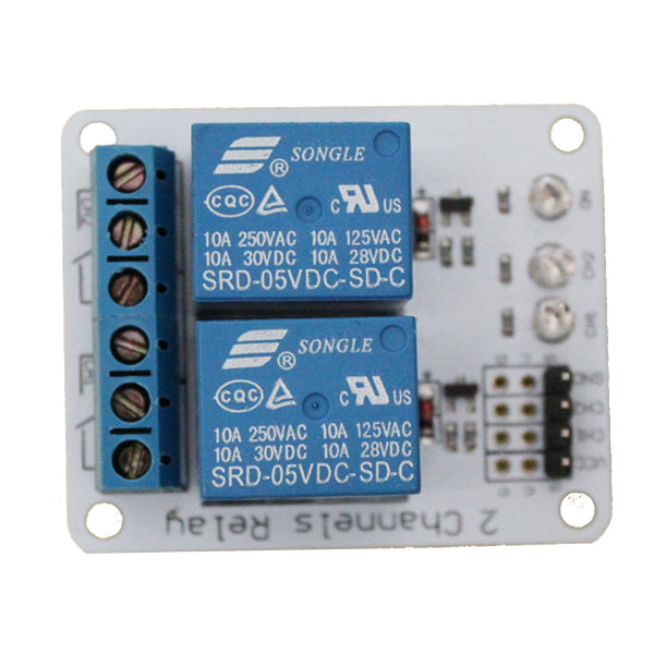 Tai Shen TS-SDR 5V 2-Channel Relay Expansion Module for DSP / AVR / MCU / ARM - White