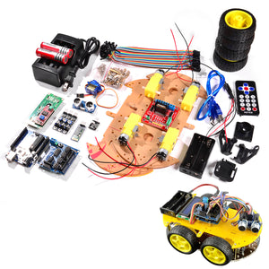 RT0006 Bluetooth Controlled Robot Car Kits for Arduino (With 2.6" 1602 LCD Display)