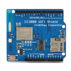 CC3000 Wi-Fi Shield Module w/ Micro SD Card Slot for Arduino Mega2560 / R3 - Deep Blue