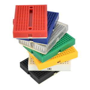 ZY-107 DIY Assembled 170-Hole Mini Bread Board Test Board - Multi-colored (7PCS)