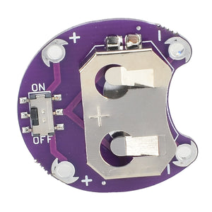 LilyPad Cell Button CR2032 Battery Holder Module - Purple