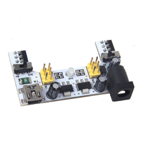 ZnDiy-BRY Z-118 DIY 5V / 3.3V Breadboard Power Supply Module for Arduino Board - Black