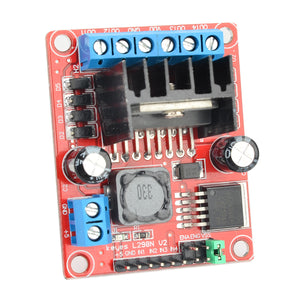 KEYES L298N V2 DC / Stepper / Gear Motor Drive Module - Red (5V)