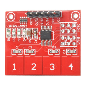 KEYES-TTP224 4-CH Digital Capacitive Touch Control Sensor Module - Red