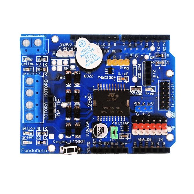 L298P Motor Shield / Drive for Arduino - Deep Blue