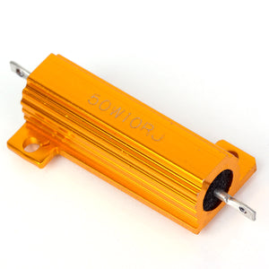 ZnDiy-BRY 50W 10ohm Aluminum Alloy Resistor - Golden