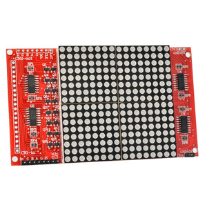 16 x 16 LED Dot-Matrix w/ Dupont Cables / Pin Headers for Arduino - Red
