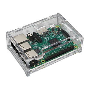 DIY Acrylic Box Case Housing for Raspberry Pi 3 B+ - Transparent