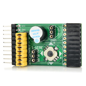 Waveshare IR Receiver + Temperature Sensor + Five-way Joystick + Buzzer Module - Green + Black