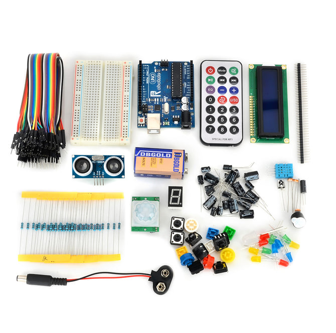 Robotale Basic Learning Kit Set for Arduino UNO R3 - Blue+Multicolored