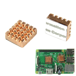 Copper Heat Sink for Raspberry Pi 2 Model B&B+ - Red Copper (2PCS)