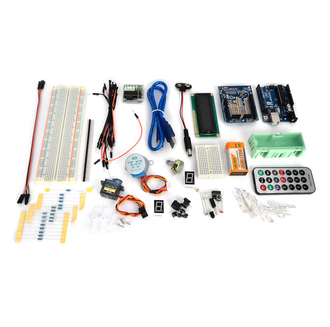 Robotale KT0029 Learning Kit Set for Arduino UNO R3 - Deep Blue + Multicolored