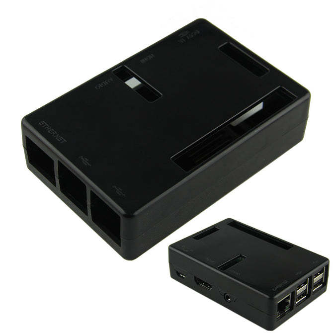 ABS Case / Box for Raspberry Pi 2 Model B & Raspberry Pi B+ - Black
