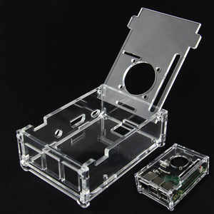 New Acrylic Case for Raspberry Pi B+ V32 Version - Transparent