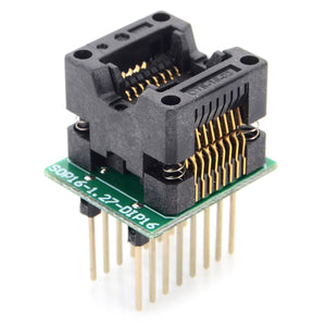 SOP16 to DIP16 150MIL Programming Board - Black + Green