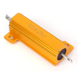 ZnDiy-BRY 50W 2ohm Aluminum Alloy Resistor - Golden