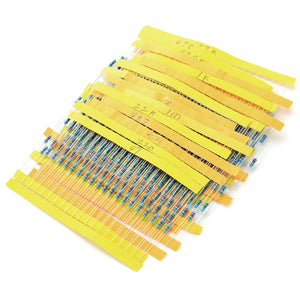 DIY Universal Metal Film Resistors Set - Silver + Blue