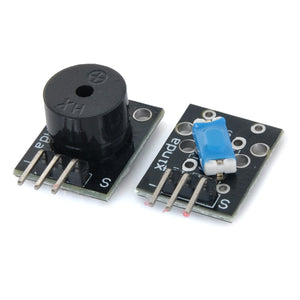 Passive Buzzer + Tilt Switch Module - Black