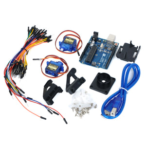 KEYES Servo Control Learning Kit for Arduino - White + Black (Works with Official Arduino Boards)