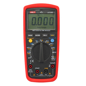 UNI-T UT139C 2.6" LCD True RMS Digital Multimeter - Red + Black Grey (2 x AA)