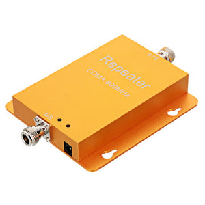 Mini CDMA 824~894MHz Cell Phone Signal Amplifier - Yellow (US Plugs)