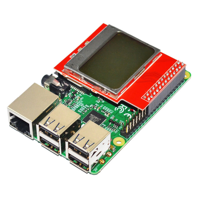 CPU Memory Mini Screen Module 84 x 48 PCD8544 Matrix LCD Shield w/ Backlight for Raspberry Pi B+ / B