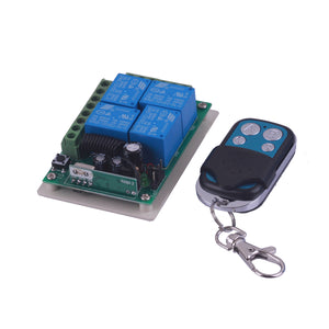ZnDiy-BRY DC12V 4CH Multi-functional Wireless Controller + 4 Buttons Remote Control