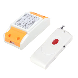 ZnDiy-BRY ZBYB12 220V 1CH Remote Control Switch + 1-Key Remote Control - White + Yellow