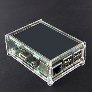 Acrylic Case for 3.5" PI TFT and Raspberry Pi B+ - Transparent