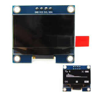 1.3'' 128 x 64 White Color OLED Display Module w/ I2C Interface for Arduino / RPi / AVR / ARM / PIC