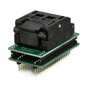 SA636 / TQFP32 / QFP32 Adapter Socket Module - Black + Green