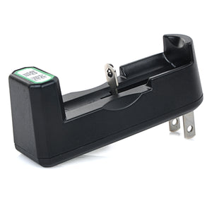 1*18650 Li-ion Battery Smart Charger - Black (US Plugs)