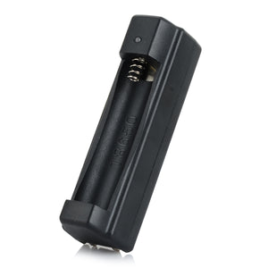 18650 Li-ion Battery Charger - Black (US Plugs)