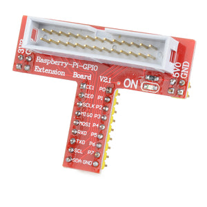 GPIO Shield Extension Board for Raspberry Pi - Red + Silvery Grey