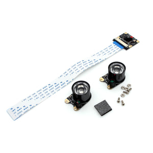 Waveshare 5.0MP Night Vision Camera Board for Raspberry Pi - Black