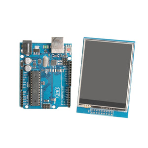 UNO R3 Board + 2.8" TFT LCD Touch Shield Display Module