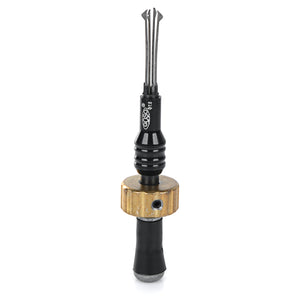 B095 7.0mm Steel Adjustable Cross Lock Pick Tool - Black + Silver
