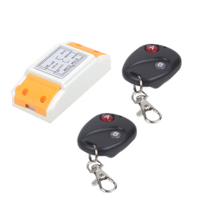 ZnDiy-BRY RF AC 220V 1-CH Remote Control Switch w/ Two Controllers